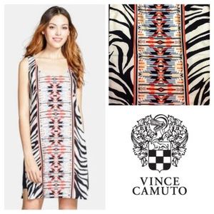 Vince Camuto Aztec Zebra Print Dress